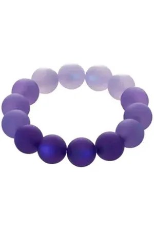 Bella Carina Armband Polaris Perlen Armband violett 14 mm, violett 14 mm Perlen lila L-XL
