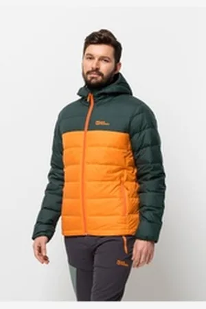 Jack Wolfskin Daunenjacke ATHER DOWN HOODY M orange S (48)