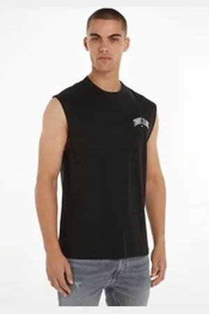 Tommy Hilfiger Tanktop TJM REG VARSITY TANK TOP EXT Große Größen schwarz 4XL