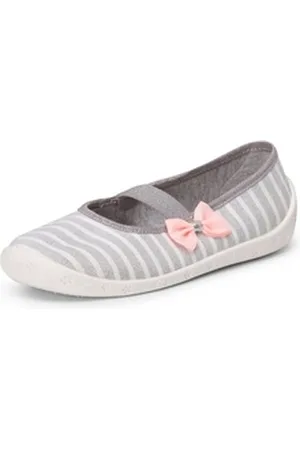 Ladeheid Kinder Mädchen Jungen Hausschuhe LARW008 Hausschuh grau 25 EU