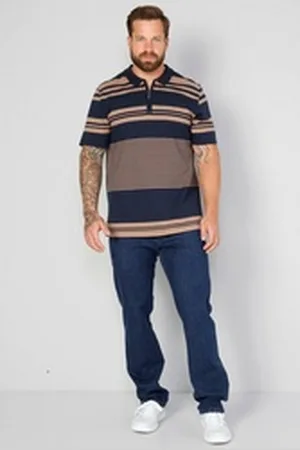 Boston Park Poloshirt Poloshirt Halbarm Ringel bis 72/74 schwarz 68