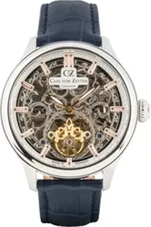 CARL VON ZEYTEN Automatikuhr St. Georgen CVZ0014SWRS, Armbanduhr, mechanische Uhr, Herrenuhr, Made in Germany blau