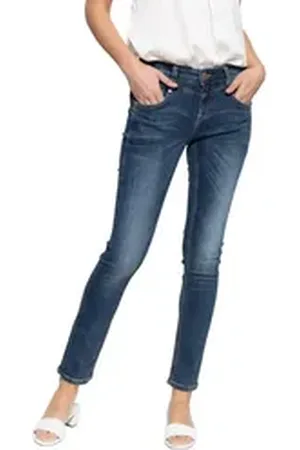 ATT Slim-fit-Jeans Zoe (1-tlg) aus elastischem Wonder Stretch blau 34