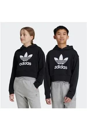 adidas Originals Kapuzensweatshirt CROPPED HOODIE schwarz 164