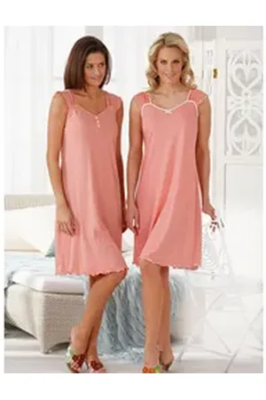 ASCAFA Sleepshirt Sleepshirts (2-tlg) rot 40/42