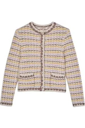 Bash Cardigan Strickjacke BILL aus Woll-Gemisch beige 40