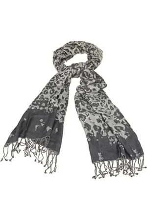 Tamaris Schal Scarf, (Set, 1-St. 1-teilig), Damen Schal mit Fransen schwarz