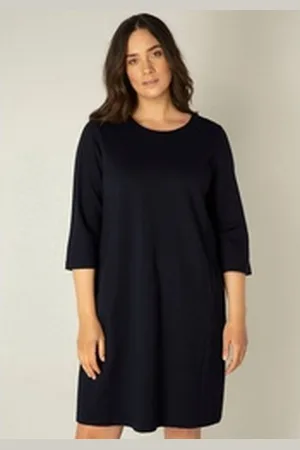 Base Level Etuikleid Addy in formstabilem Viskosemix blau 48