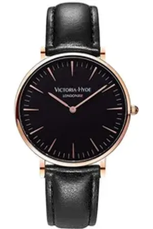 VICTORIA HYDE Quarzuhr Southfields Modern Unisex Basic Lederarmband, (1-tlg., Kein Set) rosa