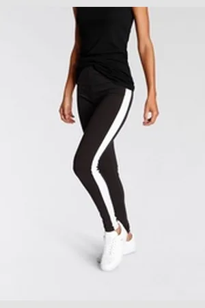 FLASHLIGHTS Leggings Mit Seitenstreifen schwarz 34