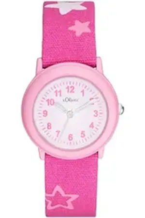 QS by s.Oliver Quarzuhr 2036751, Armbanduhr, Kinderuhr, ideal auch als Geschenk rosa