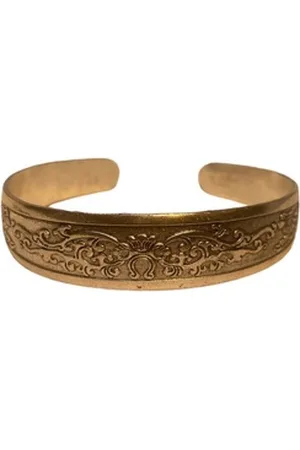 Aaron Bane Armreif Tribal Flower Design Miao Armband Handarbeit Damen und Herren (1-tlg), Lavasteine