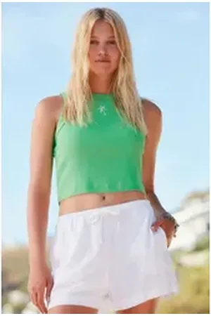 Next Shirttop Verkürztes Tanktop mit Ringerrücken (1-tlg) grün 50 (GB: 22)