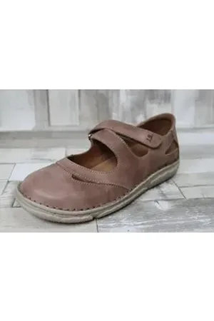 Josef Seibel Damen Ballerina altrosa mit Klettverschluss 36 Ballerina 36 EU