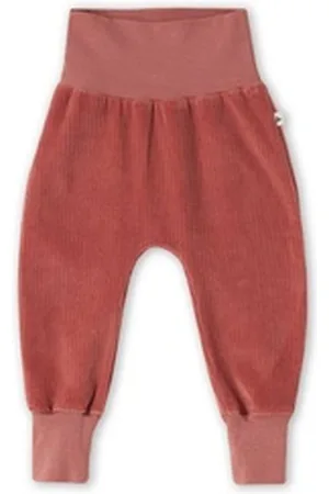 Leela COTTON Sweathose Baby Cordhose breiter Bund rosa 74/80