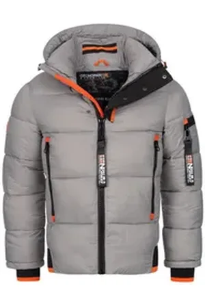 Geographical Norway Steppjacke Herren Winter Jacke warm gefüttert Parka Steppjacke Outdoor PUFFER grau L