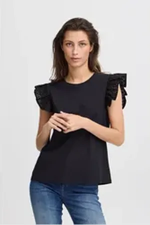 B YOUNG T-Shirt BYRIKA TSHIRT - sommerliches T-Shirt schwarz S