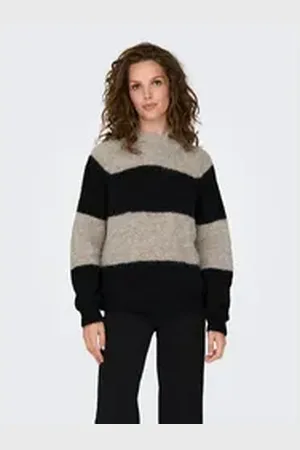 JACQUELINE DE YONG JDY Stehkragenpullover JDYZOEY LIFE L/S HN RAGLAN PUL KNT NOOS grau M (38)