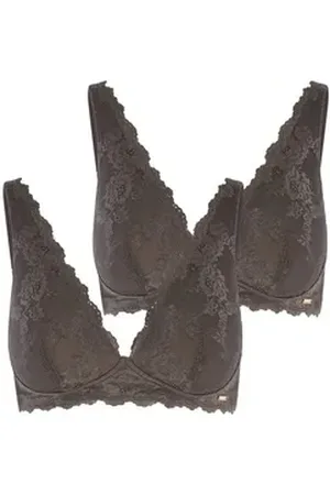 ROYAL LOUNGE Bralette Royal Dream mit Spitze (2-tlg) Bustier BH bra grau 80