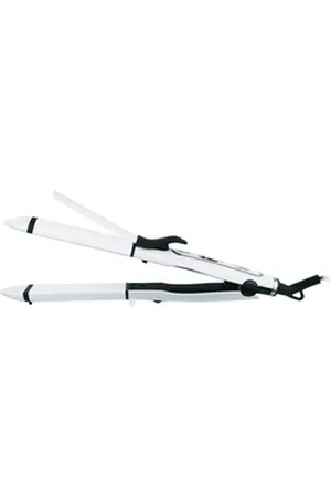 Adler Glätteisen AD 2104 Haarglätter 2 in 1, schwarz/weiß