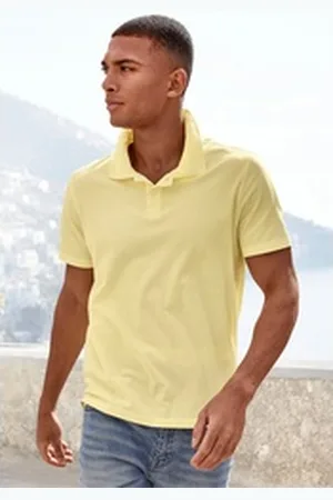 beachtime Poloshirt Kurzarm, Shirt mit Polokragen, Baumwoll-Piquè gelb XL (56/58)