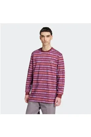 adidas Originals Langarmshirt LS STRIPE TEE rot M