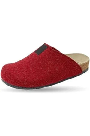 Weeger 4801760 Hausschuh ideal für Laminat u. Holzfußböden rot 43 EU