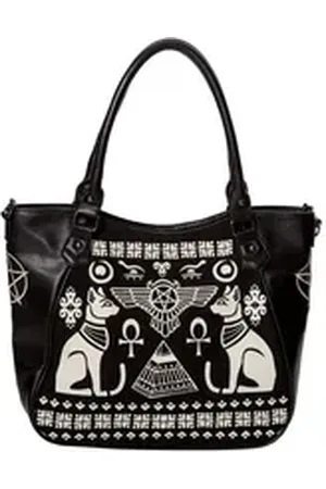 Banned Retro Shopper Anubis, Shopper Tasche Altägyptisch Katzen Bastet schwarz