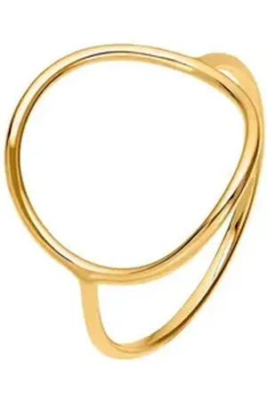 Noelani Silberring für Damen, Sterling Silber 925 vergoldet (Ring, 1-tlg) gelb|goldfarben 52