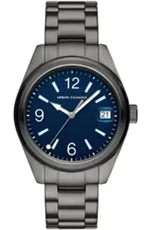 Giorgio Armani ARMANI EXCHANGE Quarzuhr AX1421, Armbanduhr, Damenuhr, Herrenuhr, Edelstahlarmband, analog, Tag grau