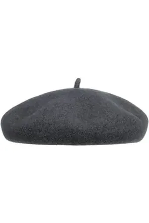 Barascon Baskenmütze (1-St) Wollbaske mit Futter, Made in the EU grau 59 cm