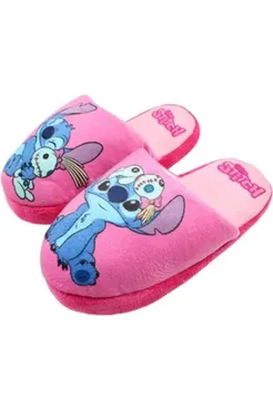 Disney Stitch Kinder Mädchen Hausschuhe Slipper Pantoffel Gr. 28 bis 34 rosa 28 EU