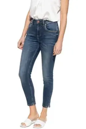 ATT Slim-fit-Jeans Sun (1-tlg) Brown Tinted blau 34