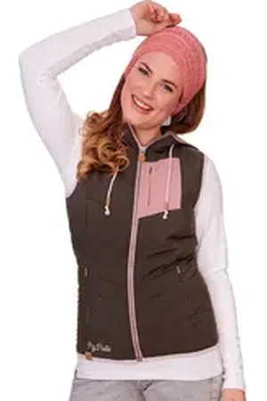 Piz Palü Trachtenweste Steppweste Damen - BIBURG - oliv/rosa rosa 44