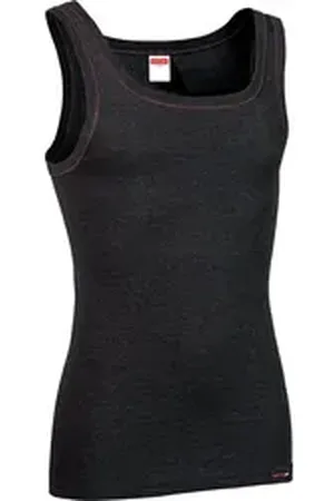 CON-TA Conta Unterhemd Herren-Thermo-Unterhemd Feinripp Streifen schwarz 5