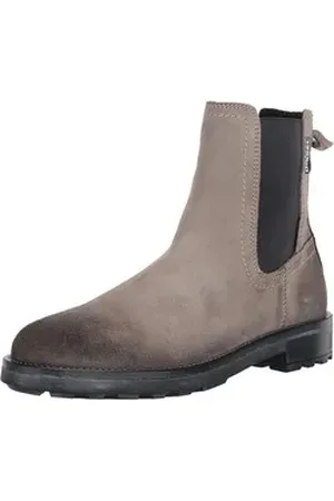 Diesel Herren Chelsea Boots Stiefel Stiefeletten THROUPER Chelseaboots grau