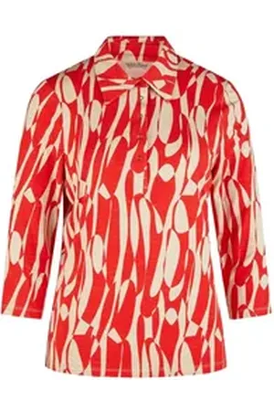Barbara Lebek Poloshirt T-Shirts braun|rot 38