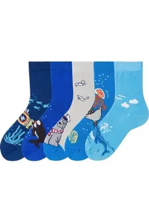 ARIZONA Socken (Packung, 5-Paar) mit Meeresmotiven bunt 27-30