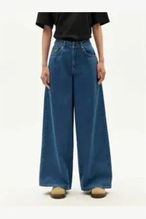 Thinking Mu Gerade Jeans Hedda Pants blau 40