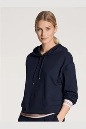 Calida Rundhalspullover Favourites Damen (1-tlg) blau XXS (32/34)