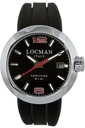 Locman Italy Quarzuhr schwarz