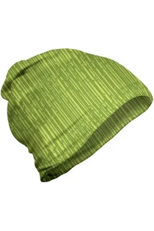 Abakuhaus Beanie Wandern im Freien Geäst Bamboo Forest Tubes Kunst grün