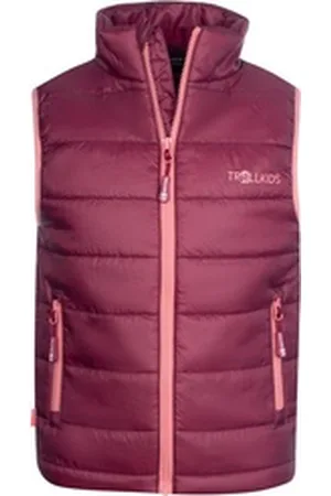 TROLLKIDS Steppweste Trondheim rosa|rot 164