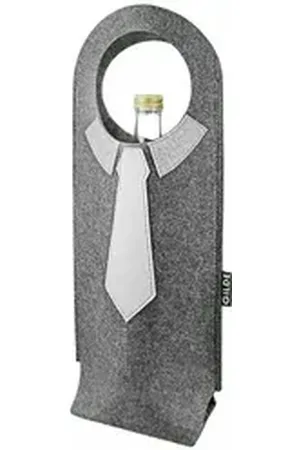 Gilde Tragetasche Filztasche Flaschentasche Gentlemen, hellgrau oder dunkelgrau grau