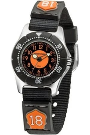 JACQUES FAREL Quarzuhr KWD 4000, Armbanduhr, Kinderuhr, ideal auch als Geschenk schwarz