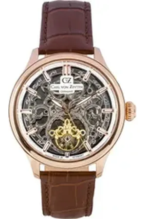 CARL VON ZEYTEN Automatikuhr St. Georgen CVZ0014RSLS, Armbanduhr, mechanische Uhr, Herrenuhr, Made in Germany braun