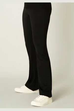 Base Level Treggings Yallie Elastischer Bund und ausgestellter Saum schwarz 40