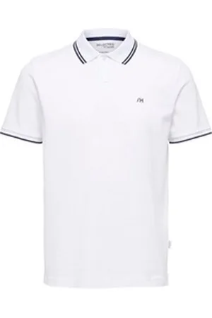 SELECTED HOMME Poloshirt SLHDANTE SPORT (1-tlg) aus Baumwolle weiß L