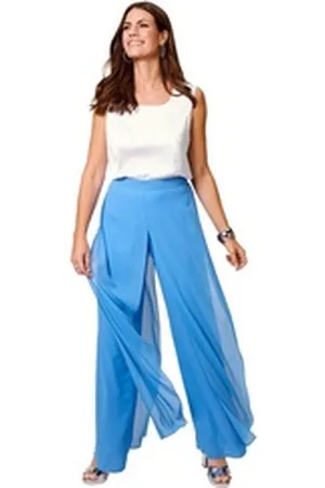 Hermann Lange Culotte mit Überwurf blau 50