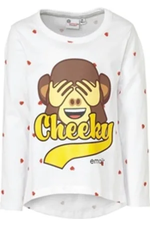 Emoji Langarmshirt Langarmshirt weiß 128